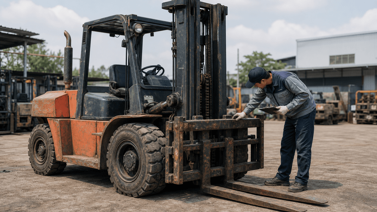 Mua Xe Nâng Dầu 7 Tấn Cũ: 9 Điểm Cần Kiểm Tra Trước Khi Chốt Xe