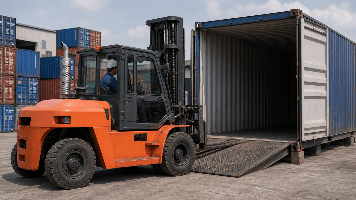 Xe Nâng Dầu 7 Tấn Có Vào Container Được Không? Đừng Chốt Theo Cảm Tính