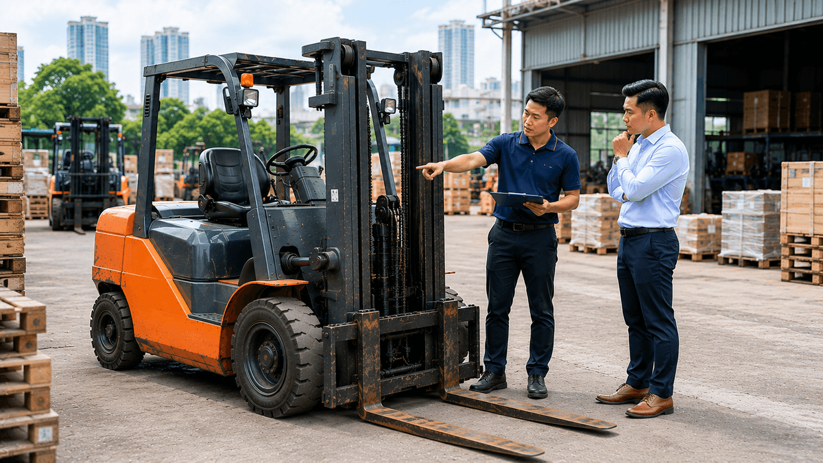 Xe Nâng Dầu Cũ 2.5 Tấn TPHCM: Nên Chọn Loại Nào?