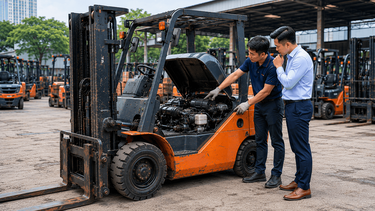 Xe Nâng Nhật Bãi TPHCM Là Gì? Cách Nhìn Đúng Khi Mua Xe Dầu Cũ
